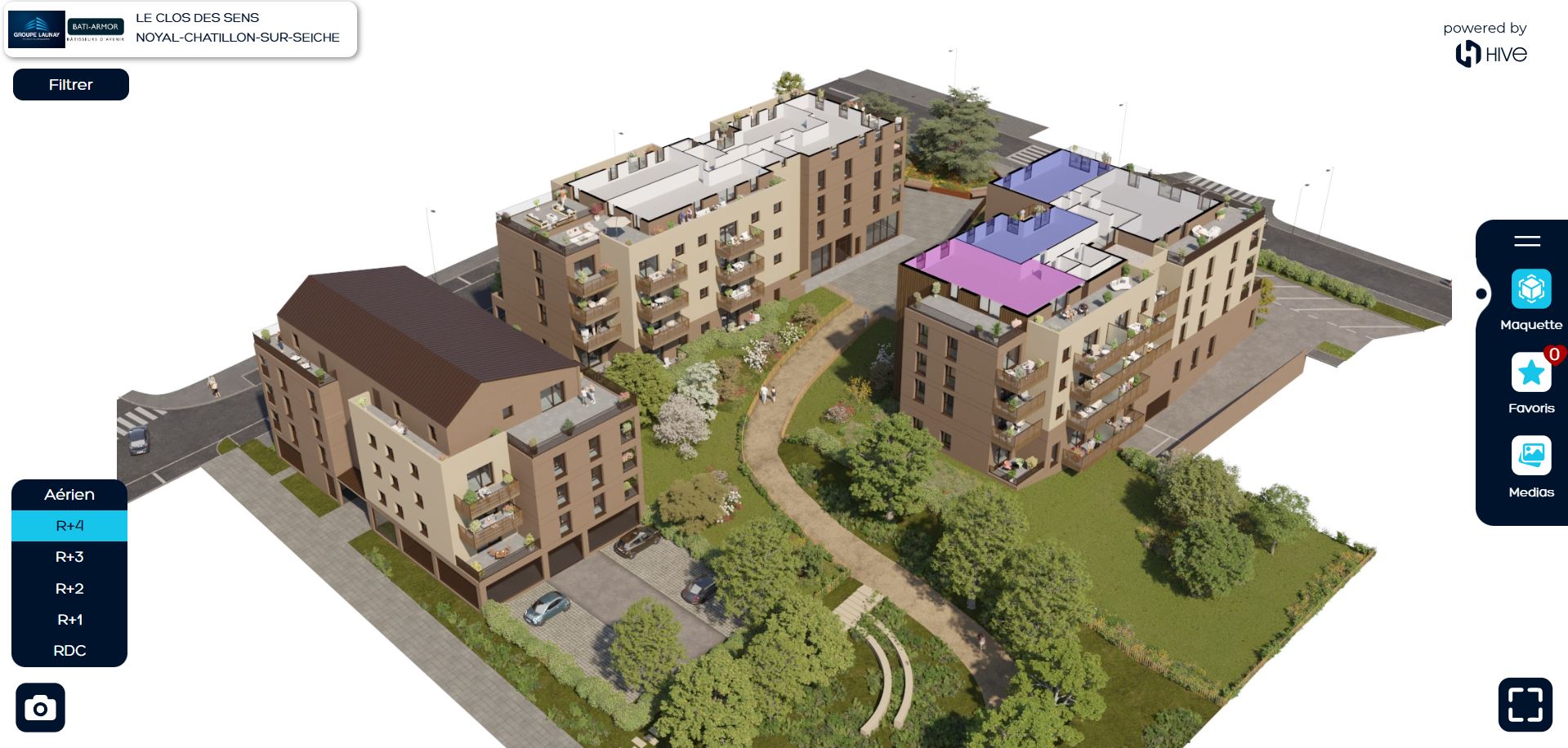 Maquette 3D LE CLOS DES SENS